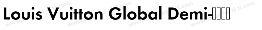 Louis Vuitton Global Demi字体转换